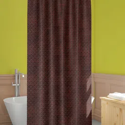ArtzFolio Brown Printed Water Proof Shower Curtain-67