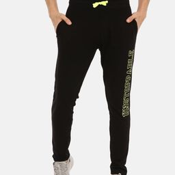 3PIN Men Black Solid Cotton Track Pants-image-88