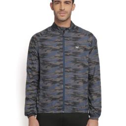 Wildcraft Navy Regular Fit Camouflage Jacket-picture-48