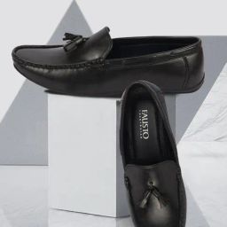 Fausto Men's Charcoal Casual Mocassins-image-47