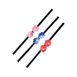 FUNKRAFTS Girls Multi Set of 3 Beaded Hairband-22