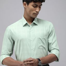 Arrow Original Slim Fit Opaque Checked Pure Cotton Formal Shirt-picture-26