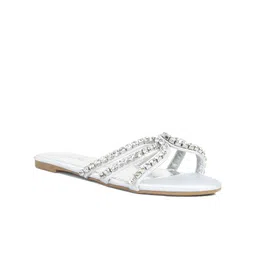 London Rag Women Embellished Open Toe Flats-image-74