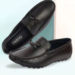 Fausto Men's Black Casual Mocassins-image-99