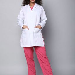 KNYA Women Medical Long Lab Coat Apron-44