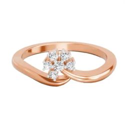 Sparkles Lab Grown Diamond 14k (585) Rose Gold Ring for Women-picture-34