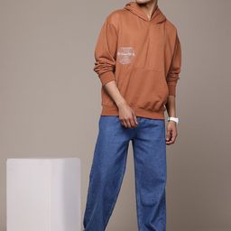 The Roadster Lifestyle Co. Printed Hooded Oversized Sweatshirt-picture-12