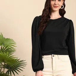 Mast & Harbour Puff Sleeves Top-picture-14