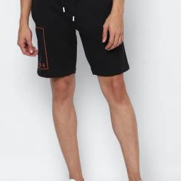 Tribe by Allen Solly Black Cotton Slim Fit Shorts-image-37