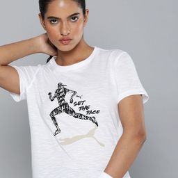 Puma Women Run Slogan Printed dryCELL Training T-shirt-image-99