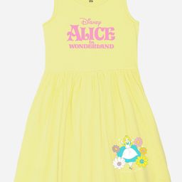 Wear Your Mind Girls Disney Print Fit & Flare Knee Length Cotton Dress-picture-13