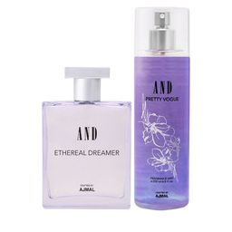 AND Women Pack Of 2 Ethereal Dreamer Eau De Parfum & Pretty Vogue Body Mist 300ml-28