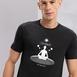 HRX by Hrithik Roshan Printed Pure Cotton Yoga T-shirt-picture-5