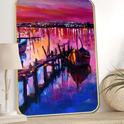 SAF Blue & Pink 1 Piece Wood Other Wall Paintings-image-31