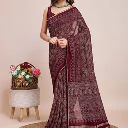 LeeliPeeri Designer Woven Design Bandhani Zari Bandhani Saree-picture-15