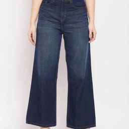 Camla by MADAME Indigo Flared Fit Mid Rise Jeans-picture-42
