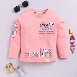 Happy Faces Kids Girls Snoopy Printed Pure Cotton T-Shirt-picture-11