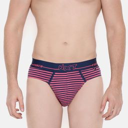 Force NXT Men Pack of 3 Striped Basic Assorted Briefs MNFL-56-PO3 image 4