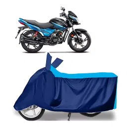Auto Pearl Two Wheeler Cover for Hero Glamour i3s BS6 - Cyan, Blue-image-53