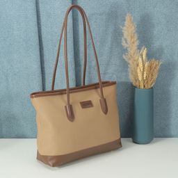 Metro Women Solid Structured Tote Bag-29