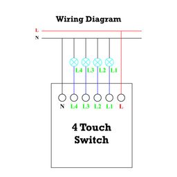 HomeMate Wi-Fi Smart 4 Gang Touch Switch (White, Pack of 1) | No Hub Required | Works with Amazon Alexa, Google Assistant & Siri image 2