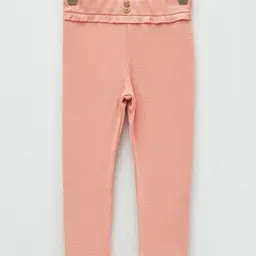 LC Waikiki Ruffled Waist Detailed Solid Leggings - Pink-picture-44