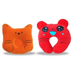 Chinmay Kids Cotton Toons & Characters Baby Pillow Pack of 2  Yellow, New Red-73