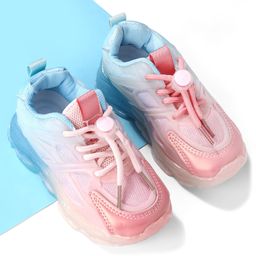 Oh! Pair Sneakers Shoes with Lace Up & LED  -Blue-image-33