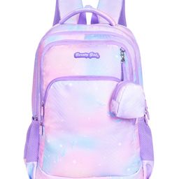 Beauty Girls Magicpack_1616|school Bag With Joypouch|large Size|tution Bag|college Backpack| Kids Bag|for Girls & Women Water Resistant Bag40l School Bag for Girls Height 19 Inches-image-109