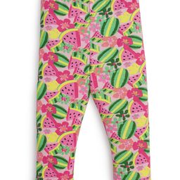 JusCubs Cotton Lycra Watermelon Printed Leggings - Multi Colour-image-42