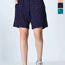 BAESD Women Printed High-Rise Shorts-picture-55
