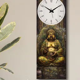 OLIVE TREE Green & Brown Printed Wooden Wall Clock-image-32