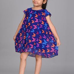 HERE&NOW Girls Print A-Line Dress-17