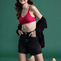 DressBerry Self Design Full Coverage Non Padded Bra-9