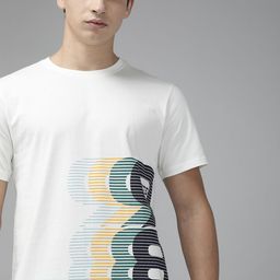 Wildcraft Men White Printed Round Neck Pure Cotton T-shirt-image-88