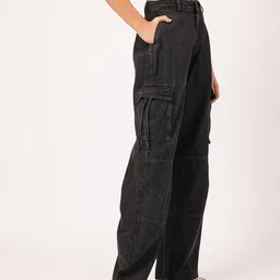 DressBerry Women Utility Inspired Parachute Jeans-picture-2