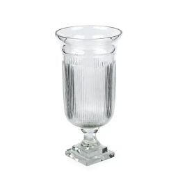 Home4U Hurricane Transparent Moon Glass Large Votive-35