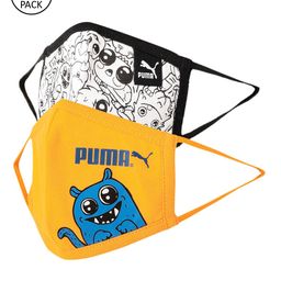 Puma Kids Pack Of 2 Printed 5-Ply Reusable Cotton Protective Outdoor Face Masks-13