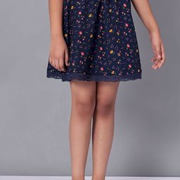 CACA CINA Girls Printed Flared Above Knee Skirt-image-38