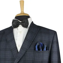 KOVOVE Men Navy Blue Printed Pocket Square-image-37