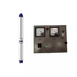Ashirwad 4 inch 1.5 HP 12 Stage Water Filled Copper Borewell Submersible Pump with Control Panel-picture-27