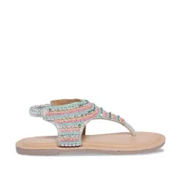 Pantaloons Junior Multicolor T-Strap Sandals-image-49