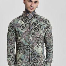 Snitch Men Smart Slim Fit Spread Collar Floral Printed Casual Shirt-image-94