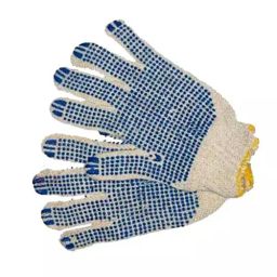 Metro Dotted Hand Gloves Full Finger Knitted & PU For Industrial White & Blue, HP-001 (Pack of 600 Pair)-image-6