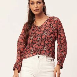 Moomaya Multicolor Floral Print Shirt-image-62