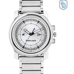 Fastrack Men Silver-Toned Dial Watch 3039SM03-48