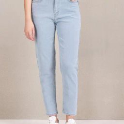 U.S. Polo Assn. Light Blue Relaxed Fit High Rise Jeans-image-75