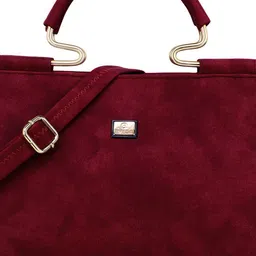 EVEDA PU Structured Satchel with Quilted image 2