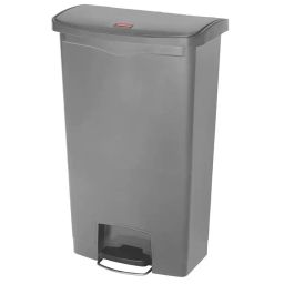 RUBBERMAID Slim Jim 68L Grey Pedal PE Waste Bin, 1883604-image-1
