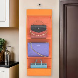 Kuber Industries Orange Set of 1 Regular Magazine Organiser Organisers-16